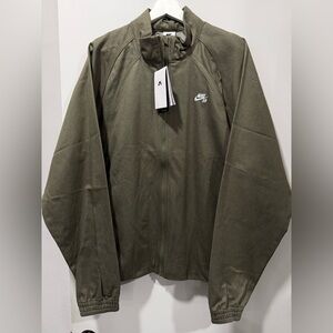 Nike SB Denim Full-Zip Track Jacket (Olive) Oversized Sz. Large Men's NWT